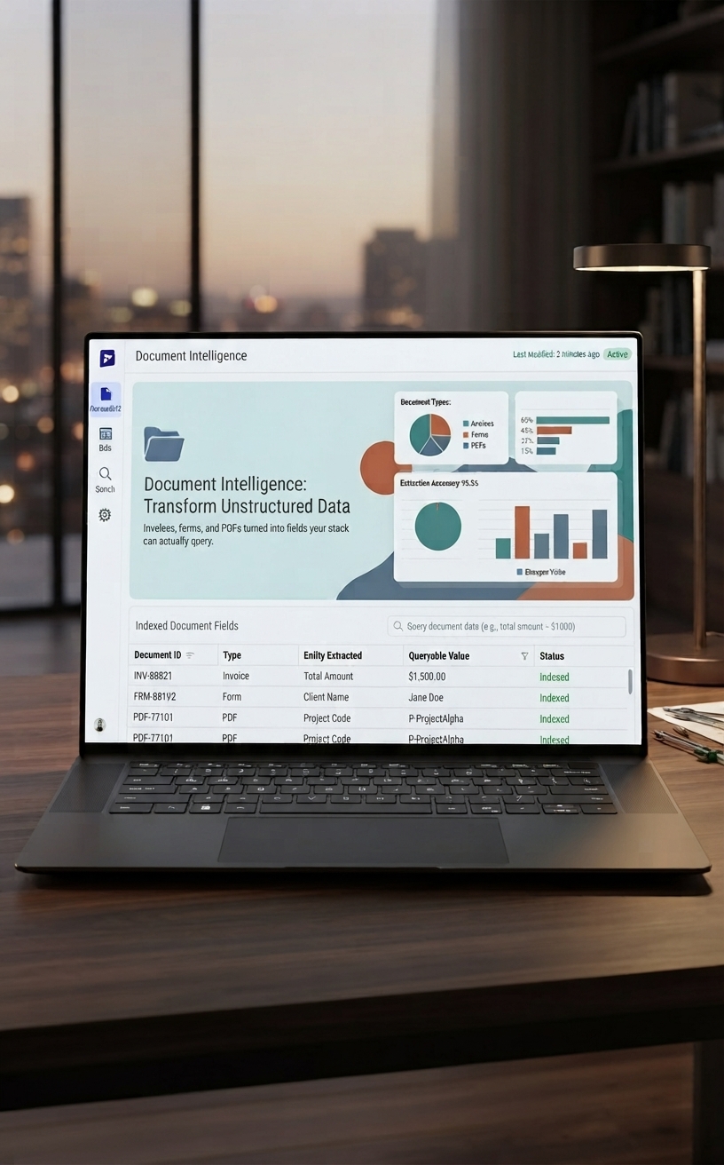 Document processing and extraction workflow