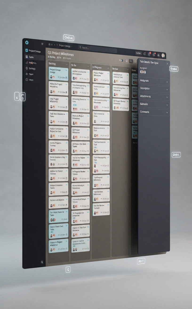 Web product workspace for operators