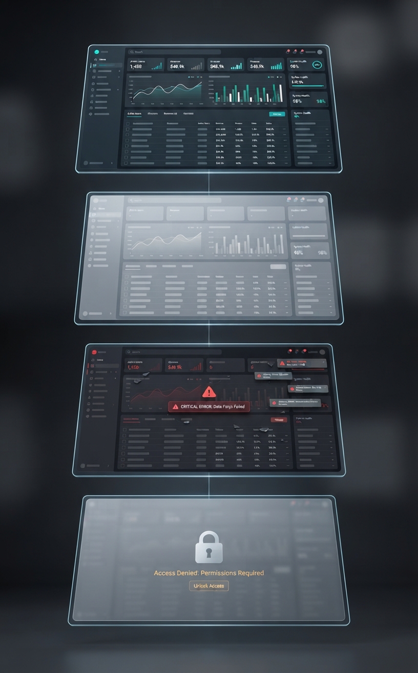 Product dashboard interface design